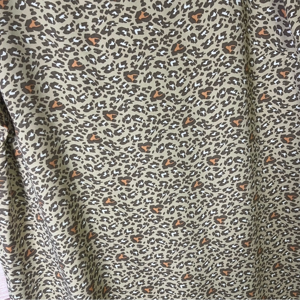 Nanette Lepore Tan Animal Print Dress Size 12 - Picture 6 of 7